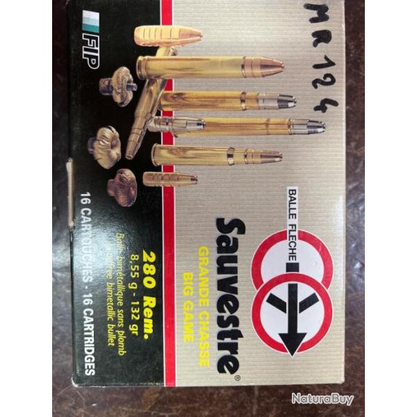 SAUVESTRE SPECIAL BATTUE SANS PLOMB CALIBRE 280 REM 132 GR BOITE DE 16