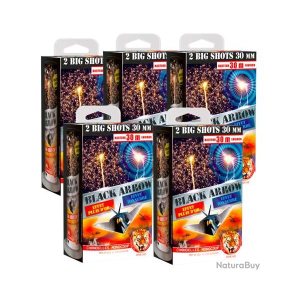 5X bo�tes "Black Arrow X2"- Chandelle monocoup - "Mortier Le tigre"
