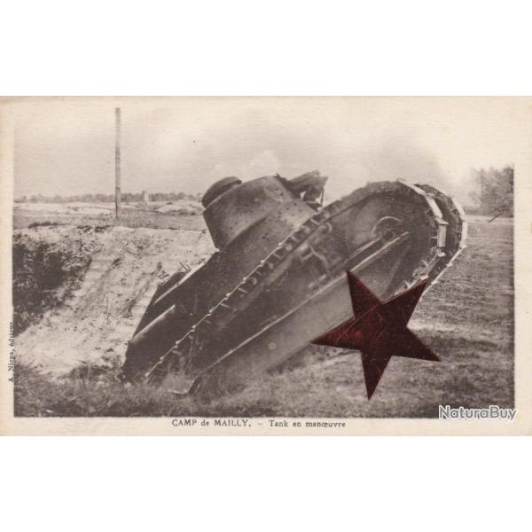CPA -CAMP DE MAILLY - Tank en manoeuvre N�687