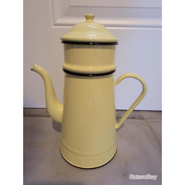ANCIENNE CAFETIERE JAUNE