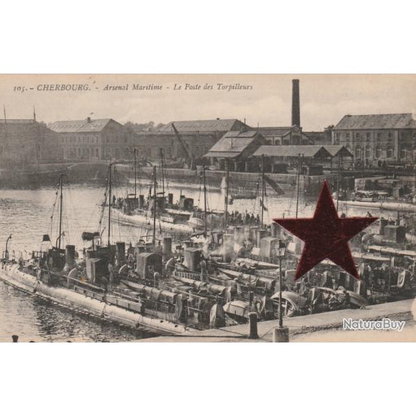 CPA - CHERBOURG - L'Arsenal - Le Poste des Torpilleurs N�324