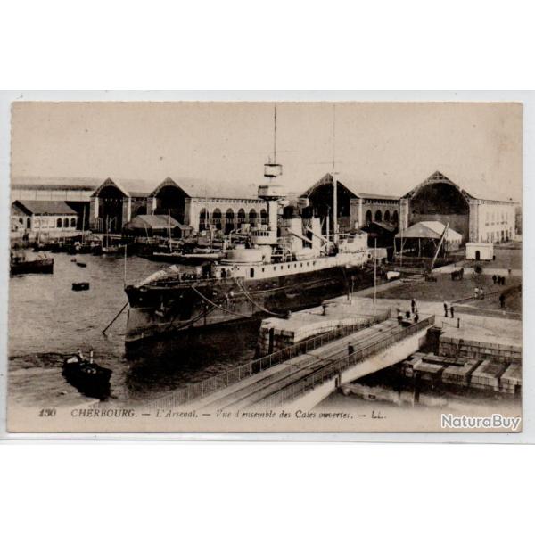 CPA - CHERBOURG L'ARSENAL - Vue d'ensemble des Cales couvertes N�1228