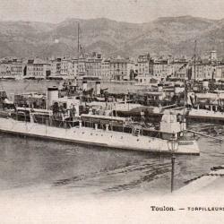 Carte Postale Toulon Torpilleurs Au Petit Rang - N&deg;7757