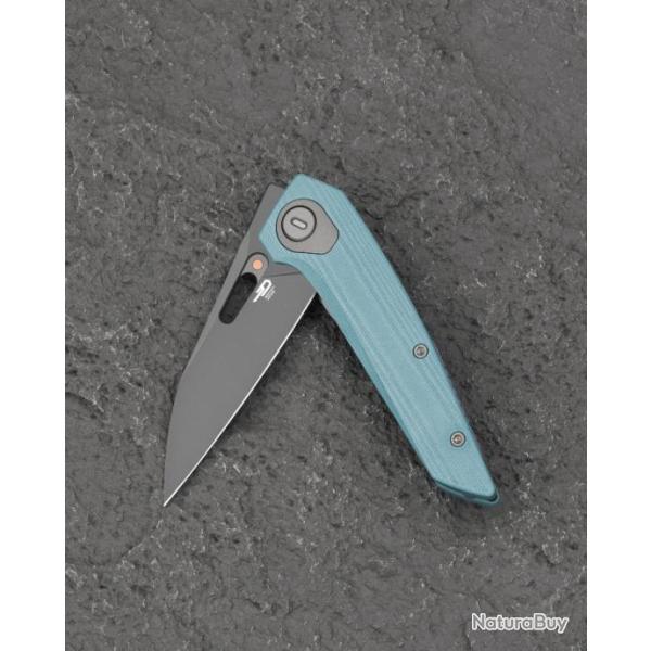 Couteau Bestech VK-VOID Grey Lame Acier MagnaCut Manche G10 IKBS Liner Lock Clip BTKG63C