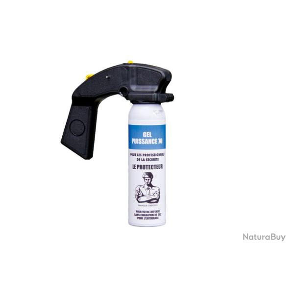 Bombe A�ROSOL Lacrymog�ne GEL CS100 ML AVEC POIGN�E
