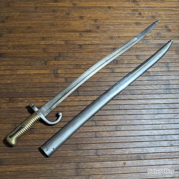 RARE SABRE BA�ONNETTE CHASSEPOT 1866 FABRICATION ALLEMANDE PAR ALEX COPPEL