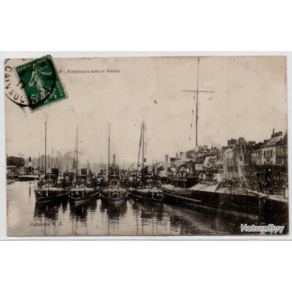 CPA -Caen - Torpilleurs dans le Basin  - N�1169