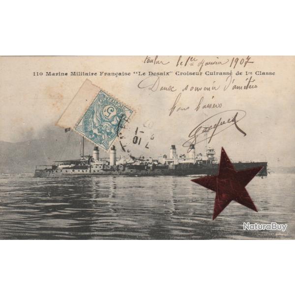 CPA -Marine Militaire Fran�aise "Le Densaiix" Croiseur Cuirasse de 1re Classe  - N�722