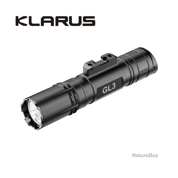 Lampe Torche Klarus GL3 - 2100 Lumens - Rechargeable + support M-LOK + Interrupteur d�port�