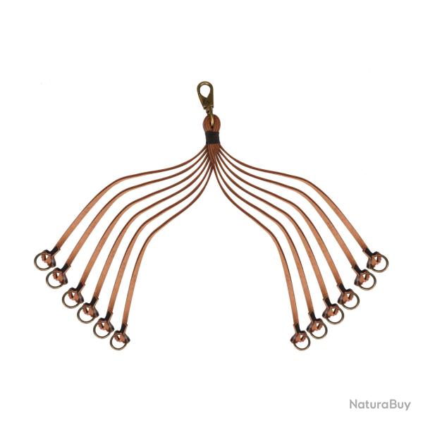 Porte-oiseaux 12 lacets en cuir v�ritable - LIVRAISON OFFERTE