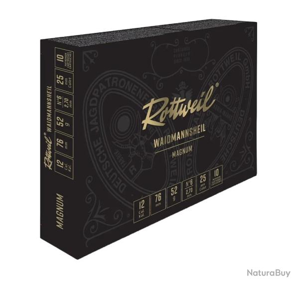 Cartouches de Chasse Rottweil Calibre 20 76 Magnum Num�ro