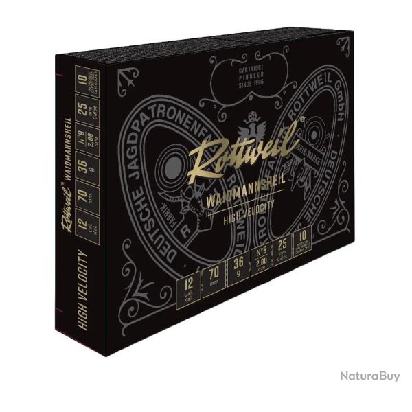 Cartouches de Chasse Rottweil Waidmansheil HV Calibre 20 70 num�ro