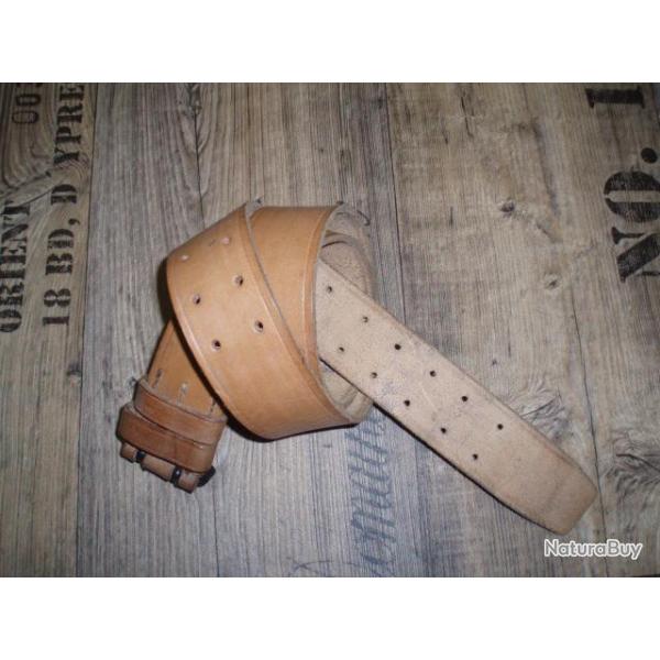 CEINTURON CUIR ARMEE FRANCAISE 105cm