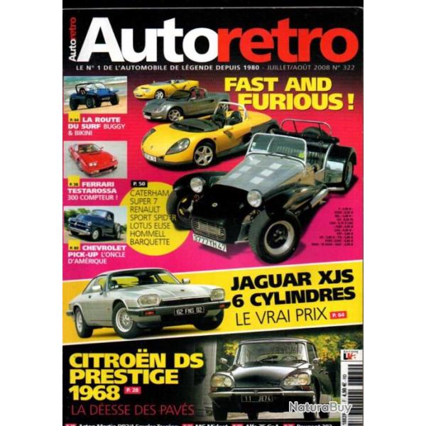 autoretro 322 de 2008 , aston martin db2/4 touring spyder 1956 , citroen ds 19 prestige 1968, mg mk
