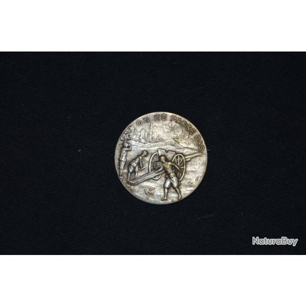 RARE INSIGNE LIGNE MAGINOT ON NE PASSE PAS-UNITE DE FORTERESSE-CAMPAGNE DE FRANCE 1940-2�WW