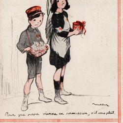 CPA - JOURNEE DU POILU - 25- 26 DECEMBRE 1915 - POULBOT - CROIX ROUGE - N&deg;7520