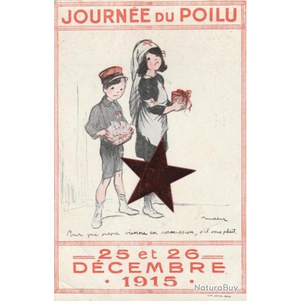 CPA - Patriotique - Journ�e du Poilu - Croix Rouge - Enfants - Illustrateur Poulbot - N�772