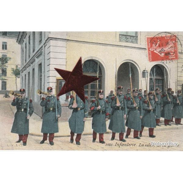 CPA -  l'infanterie la rel�ve de la garde- N�143