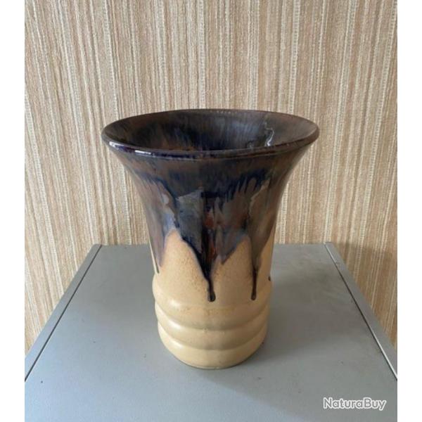Grand vase c�ramique gr�s art vintage
