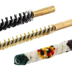 Set de trois brosses pour armes &agrave; canon ray&eacute; Cal.8 mm