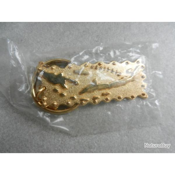 porte cl�s Cara�bes en m�tal couleur dor�