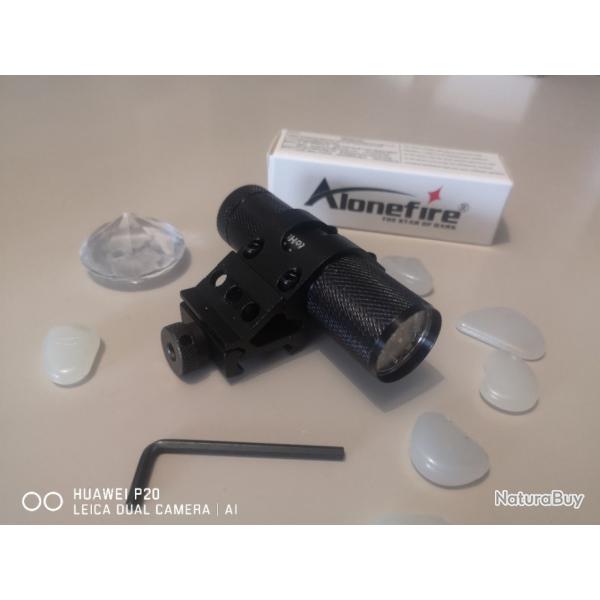 Anneau  collier d�port� tactique pour rail picatinny 20/22mm avec  lampe leds