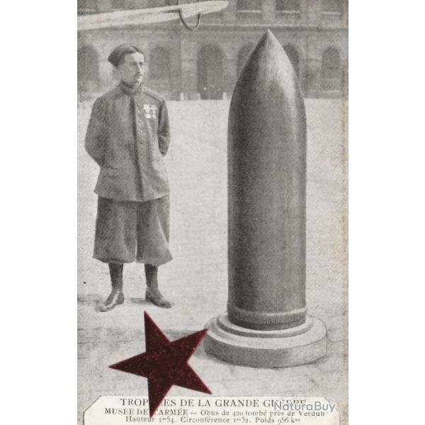 CPA - Troph�es de la grande guerre - Mus�e de l�Arm�e - Obus de 420 tomb� pr�s de Verdun N�646