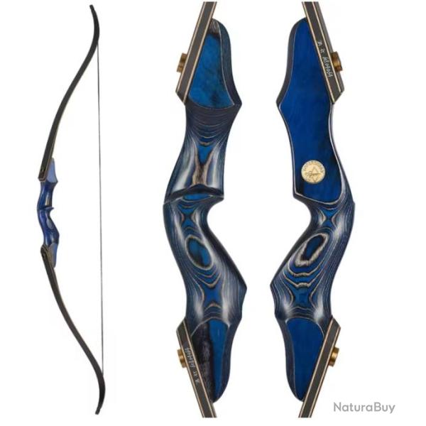 Arc Recurve Lamin� Bleu de 25 Lbs � 50 Lbs - Droitier