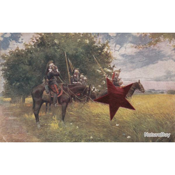 CPA - MILITARIA  14/18 LES DRAGONS- N�164