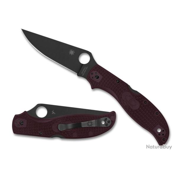 Spyderco Stretch 2 XL Sprint Run 2024 - Lame Micro-Melt PD#1 & Manche FRN Bourgogne (C258BGBKP)