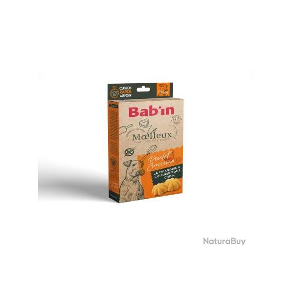 4 boites de 150 g Moelleux - Poulet Curcuma-Friandises pour chien adulte � cuisiner