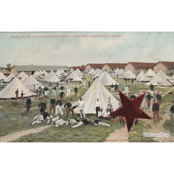 CPA -Champ de Tir CHAMBARAN ( Is�re ) Vue d'un campement ( 2e partie )- N�730