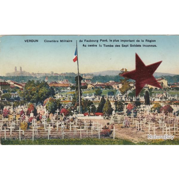 CPA -  Militare -VERDUN : CIMETI�RE MILITAIRE des SOLDATS INCONNUS  - N�046