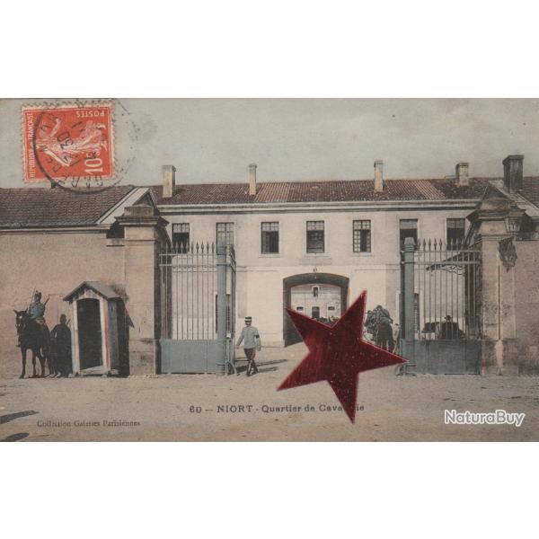 CPA -  Militare -NIORT QUARTIER DE CAVALERIE- N�870