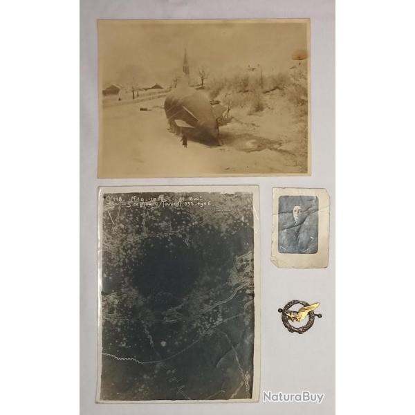 Photos Ballon d'observation tranch�es brevet aviation 14/18