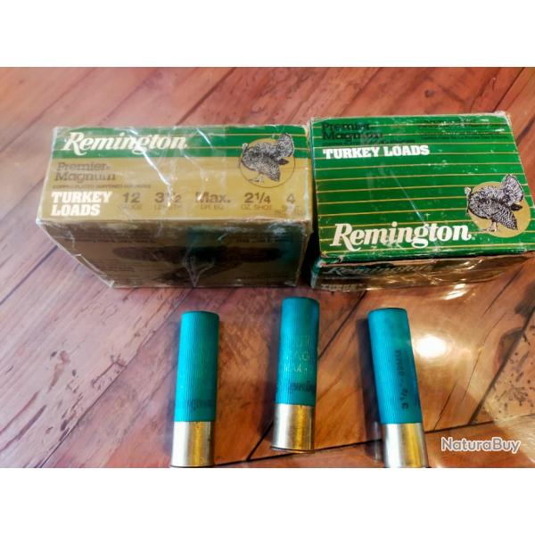 2 bo�tes de remington plomb 12/89 plomb de 4 63grammes