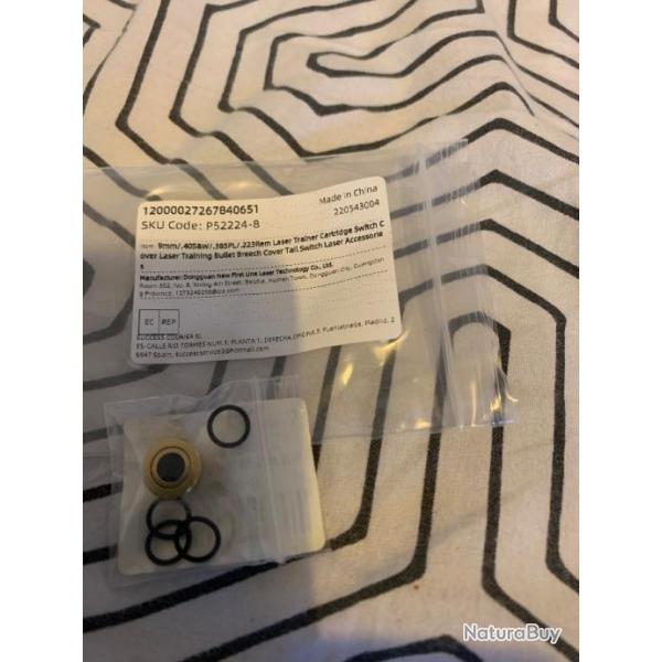 Culot de douille laser pour entra�nement calibre 9mm 40sw 38sp 357mag 223 222 rem