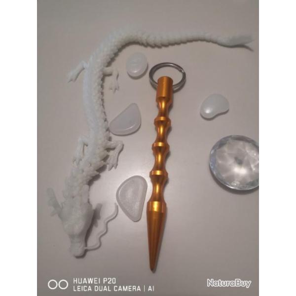 KUBOTAN porte cl�s orange chrom�