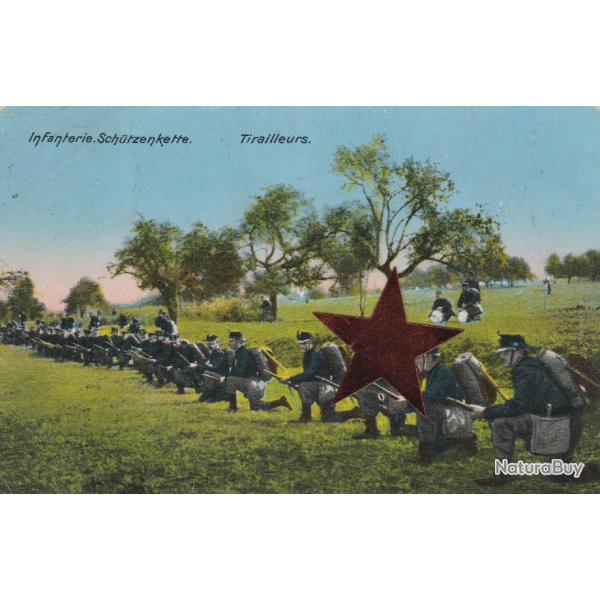 CPA -  Militaire - ALLEMANDE - INFANTERIE Tirailleurs - N�809