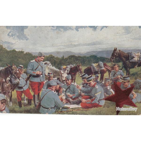 CPA - Militaire -PATRIOTIQUE PARTIE DE CARTES- N�967