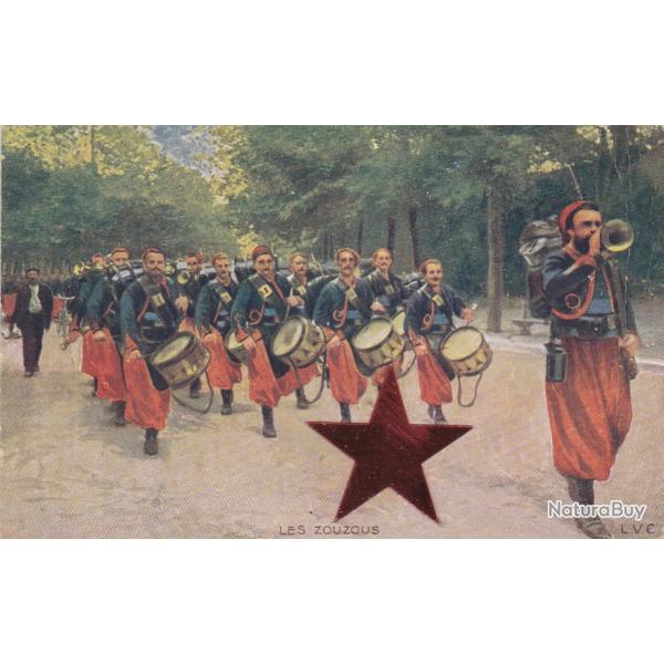 CPA - Militaire -Illustrateur Les Zouzous, Zuavenkapelle  - N�618