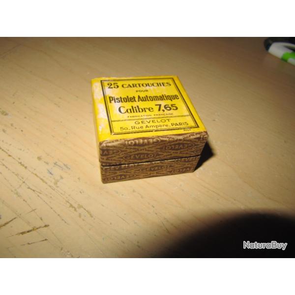 Boite vide 7.65 GEVELOT