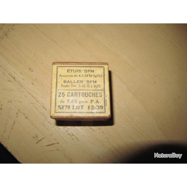 Boite vide 7.65 SFM 1939