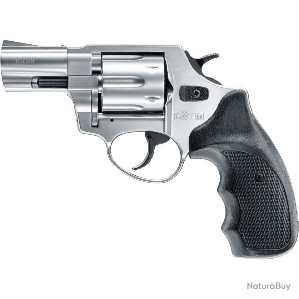 Revolver � blanc RG 89 (Mod�le: stainless / plaquettes caoutchouc, Calibre: 9mm RK)