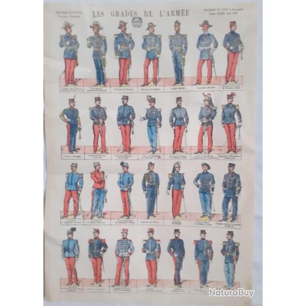 FR237010a  Image d'Epinal Les grade de l'arm�e 1914