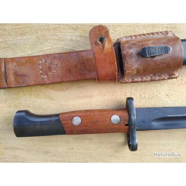 Ba�onnette Belge Mle 1924 export au m�me num�ro Mauser