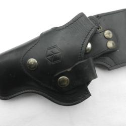 &eacute;tui revolver Manurhin en cuir Police Nationale pour gaucher