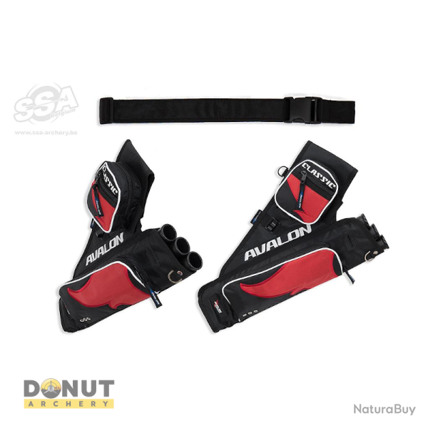 Carquois Avalon Classic - Gaucher / Noir / Rouge