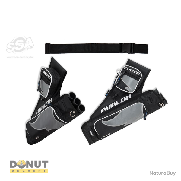 Carquois Avalon Classic - Droitier / noir/gris