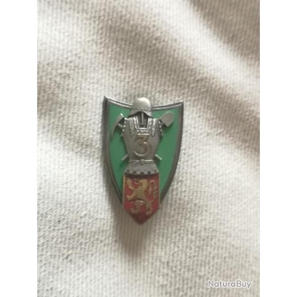Insigne Maginot 3�me R�giment du g�nie "1940" RARE militaria